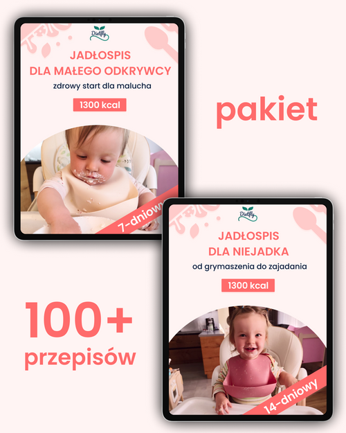 Zestaw dwóch e-booków dla rodziców dzieci 1-3 lata gotowe jadłospisy i poradnik